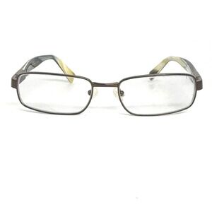 Prada VPR 500 eyeglasses frames metal rectangle women Italy 52 17 135 21428
